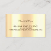 Elegantes Beruflich, Goldstars, Whisk, Kochen Visitenkarte (Rückseite)