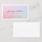 Elegantes Beruflich Modernes, Schlichtes Design Visitenkarte (Vorne/Hinten)