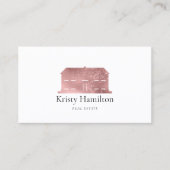 elegantes berufliches Anwesen-Foto Visitenkarte (Vorderseite)