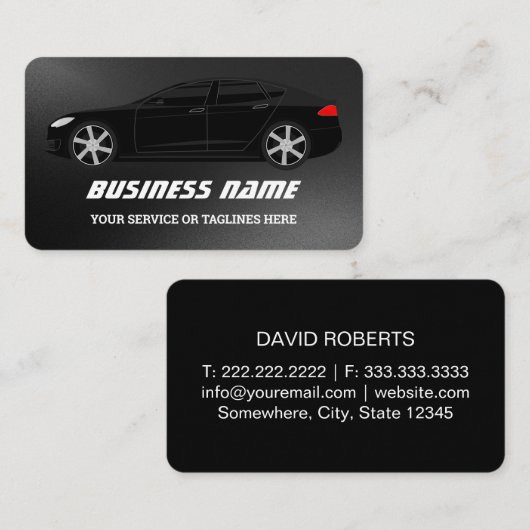 Elegantes, Berufliches Automobil Visitenkarte (Vorne/Hinten)