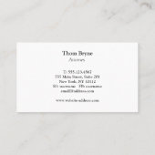 Elegantes Berufliches Baumlogo Visitenkarte (Rückseite)