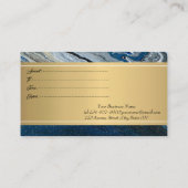 Elegantes Berufliches Blue Marble Rabattkarte (Rückseite)