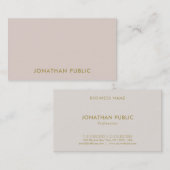 Elegantes Berufliches Chic-Template Visitenkarte (Vorne/Hinten)