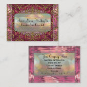 Elegantes berufliches Delancey Blumenblatt-3,5 Visitenkarte (Vorne/Hinten)