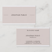 Elegantes Berufliches Design Graceful Smart Schlic Visitenkarte (Vorne/Hinten)