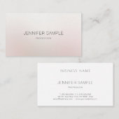 Elegantes Berufliches Design Moderner Schlichter L Visitenkarte (Vorne/Hinten)