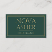 Elegantes Berufliches Einfaches Minimalistisches M Visitenkarte (Vorderseite)