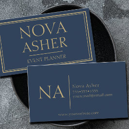 Elegantes Berufliches Einfaches Minimalistisches M Visitenkarte