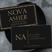 Elegantes Berufliches Einfaches Minimalistisches M Visitenkarte