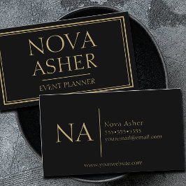 Elegantes Berufliches Einfaches Minimalistisches M Visitenkarte