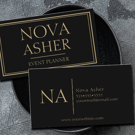 Elegantes Berufliches Einfaches Minimalistisches M Visitenkarte