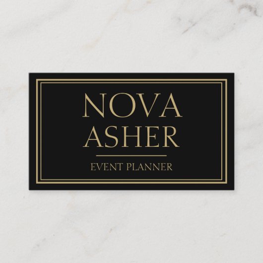 Elegantes Berufliches Einfaches Minimalistisches M Visitenkarte (Vorderseite)