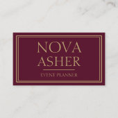 Elegantes Berufliches Einfaches Minimalistisches M Visitenkarte (Vorderseite)