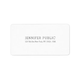 Elegantes Berufliches, einfaches, modernes Templat Adressaufkleber