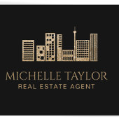 Elegantes Berufliches Foto Realtor Real Anwesen Visitenkarte