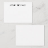 Elegantes Berufliches klassisches, einfaches forma Mitteilungskarte (Vorne/Hinten)