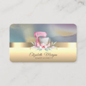 Elegantes Berufliches Kuchen Mixer Blume Bäckerei Visitenkarte (Vorderseite)