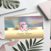 Elegantes Berufliches Kuchen Mixer Blume Bäckerei Visitenkarte