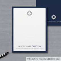Elegantes Berufliches Letterhead-Logo