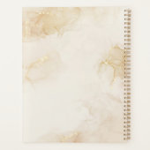 Elegantes Berufliches Logo Gold Beige | Unternehme Planer (Rückseite)