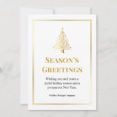 Elegantes Berufliches Logo Schwarze Weihnachten (Vorderseite)