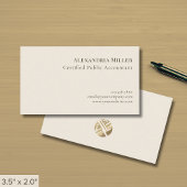 Elegantes Berufliches Logo Visitenkarte