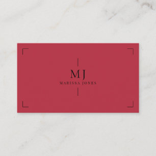 Elegantes Berufliches Minimalistisches Monogramm R Visitenkarte