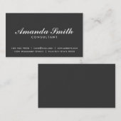 Elegantes berufliches Mode-Designer-schlichtes Visitenkarte (Vorne/Hinten)
