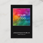 Elegantes Berufliches, modernes Logo für vertikale Visitenkarte (Vorderseite)
