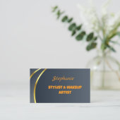 Elegantes Berufliches modernes Monogramm Visitenkarte (Stehend Vorderseite)