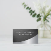 Elegantes berufliches modernes schlichtes visitenkarte (Stehend Vorderseite)