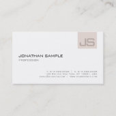 Elegantes Berufliches Monogram Modern Simple Schli Visitenkarte (Vorderseite)