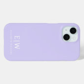 Elegantes Berufliches Monogramm Minimalistisch Case-Mate iPhone Hülle (Rückseite (Horizontal))