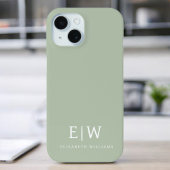 Elegantes Berufliches Monogramm Minimalistisch Case-Mate iPhone Hülle