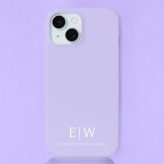 Elegantes Berufliches Monogramm Minimalistisch Case-Mate iPhone Hülle