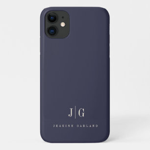 Elegantes Berufliches Monogramm Minimalistisch Case-Mate iPhone Hülle