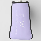 Elegantes Berufliches Monogramm Minimalistisch Golf Headcover (Rotieren 90)