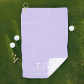 Elegantes Berufliches Monogramm Minimalistisch Golfhandtuch