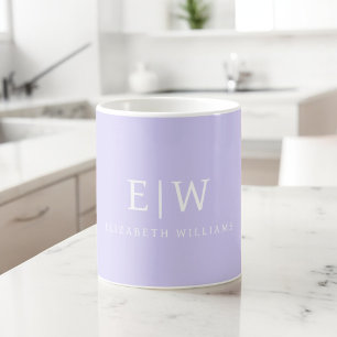 Elegantes Berufliches Monogramm Minimalistisch Kaffeetasse