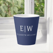Elegantes Berufliches Monogramm Minimalistisch Milchtasse