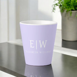 Elegantes Berufliches Monogramm Minimalistisch Milchtasse