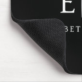 Elegantes Berufliches Monogramm Minimalistisch Mousepad (Ecke)