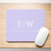 Elegantes Berufliches Monogramm Minimalistisch Mousepad