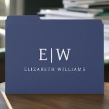 Elegantes Berufliches Monogramm Minimalistisch