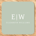 Elegantes Berufliches Monogramm Minimalistisch Rechteckiger Pappuntersetzer<br><div class="desc">Unsere elegante Berufliche Monogram Minimalistisch Collection: Steigern Sie Ihren Stil mit zeitloser Eleganz und Eleganz. Diese Kollektion wurde mit viel Liebe zum Detail gestaltet und bietet minimalistische Designs, die mit Ihrem personalisierten Monogramm verziert sind. Jedes Stück verströmt Professionalität und Raffinesse, perfekt um in jedem Ambiente einen bleibenden Eindruck zu machen....</div>