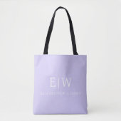 Elegantes Berufliches Monogramm Minimalistisch Tasche (Vorderseite)