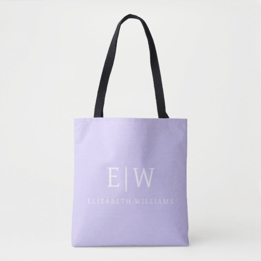 Elegantes Berufliches Monogramm Minimalistisch Tasche (Vorderseite)