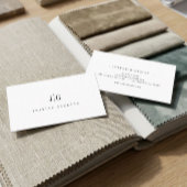 Elegantes Berufliches Monogramm Minimalistisch Visitenkarte