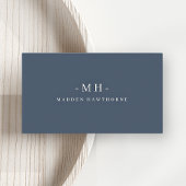 Elegantes Berufliches Monogramm Minimalistisch Visitenkarte