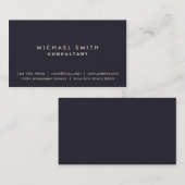 Elegantes berufliches schlichtes modernes Gold auf Visitenkarte (Vorne/Hinten)